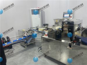 宁波廖老板酥饼机生产线已调试完毕，已投入生产